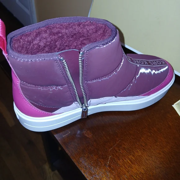 Michael Kors Pink and Purple High-Top Sneakers - Picture 3 of 3